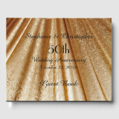 50周年記念パーティードレープ金ゴールド生地 ゲストブック (正面)