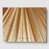 50周年記念パーティードレープ金ゴールド生地 ゲストブック (裏面)