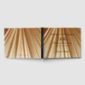 50周年記念パーティードレープ金ゴールド生地 ゲストブック (全面)