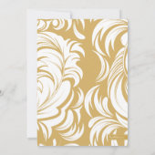 50周年記念パーティーファンシーゴールデン招待状 招待状 (裏面)