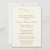 50周年記念パーティー写真招待状 招待状 (裏面)