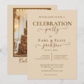 50周年記念パーティー招待状 招待状 (正面/裏面)