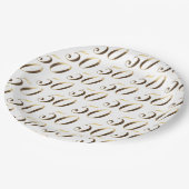 50周年記念パーティー番号50パターンエレガント ペーパープレート (アングル)