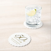 50周年記念パーティー紙飲み物用コースター ペーパーコースター (インサイチュ)