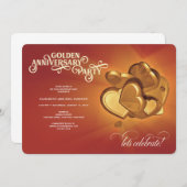 50周年記念パーティー（バージョン1） 案内状 (正面/裏面)