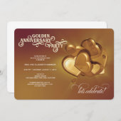 50周年記念パーティー（バージョン5） 案内状 (正面/裏面)