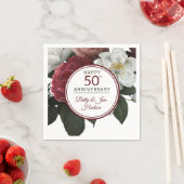 50周年記念パーティー(名前フローラ) スタンダードカクテルナプキン (インサイチュ)