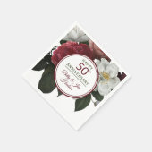 50周年記念パーティー(名前フローラ) スタンダードカクテルナプキン (角)