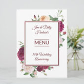 50周年記念パーティー-披露宴 メニュー (スタンド正面)