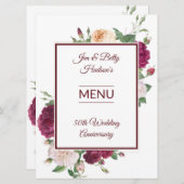 50周年記念パーティー-披露宴 メニュー (正面/裏面)