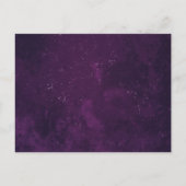 50周年記念パープル結婚ズの日付カレンダー 案内ポストカード (裏面)