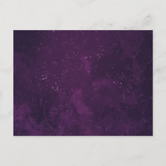 50周年記念パープル結婚ズの日付カレンダー 案内ポストカード (裏面)