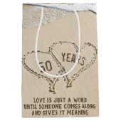 50周年記念ビーチハート中抱き枕 ミディアムペーパーバッグ (正面)