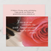 50周年記念ピアノバラ 招待状 (正面/裏面)