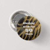 50周年記念フェザーマイルストンお祝い 缶バッジ (正面&裏面)