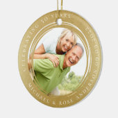 50周年記念フォトゴールドフォイル セラミックオーナメント (左)