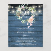 50周年記念フォトバーン・フラワーヘ wedding ご案内状 (正面)