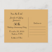 50周年記念フローラ金ゴールドファブリックの保存 案内ポストカード (裏面)