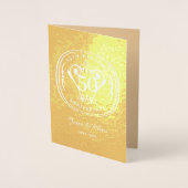 50周年記念フ結婚ィルフォイル・カード 箔カード (正面)