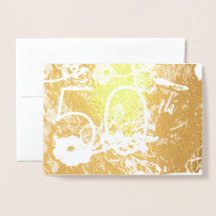 50周年記念フ結婚ィルフォイル・カード