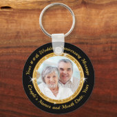 50周年記念ブラック&金ゴールドパーティー キーホルダー (正面)