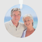 50周年記念ブラック&金ゴールド写真記念 オーナメント (裏面)