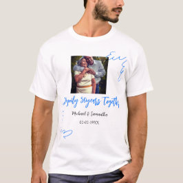 50周年記念ブルーリーフフォト名 Tシャツ