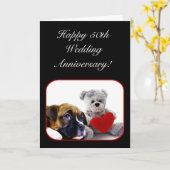 50周年記念ボクサーグリーティングカードおめでとう カード (黄色い花)