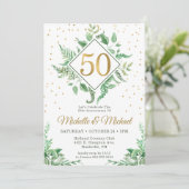 50周年記念ボタニカルデザイン 招待状 (スタンド正面)