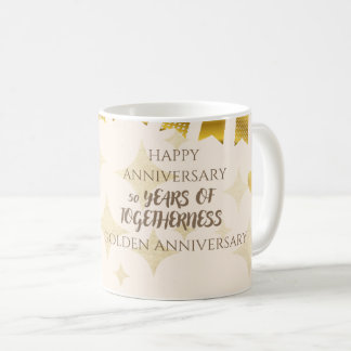 50周年記念マグカップ - 50年の絆 コーヒーマグカップ