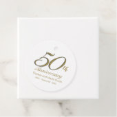 50周年記念メッセージカード パーソナライズされた フェイバータグ (インサイチュ)
