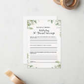 50周年記念モダンパーティーのゲームカード ノートカード (正面/裏面インサイチュ)