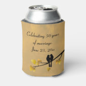 50周年記念ラブバードパーソナライズされた 缶クーラー (缶裏面)