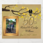 50周年記念ラブバード記念ラベル スパークリングワインラベル (シングルラベル)