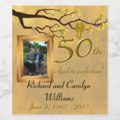 50周年記念ラブバード ワインラベル (シングルラベル)