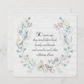 50周年記念リースオンウッド 招待状 (正面/裏面)