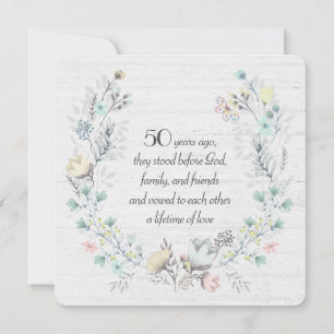 50周年記念リースオンウッド 招待状