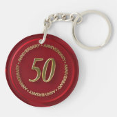 50周年記念レッドワックスシール キーホルダー (裏面)