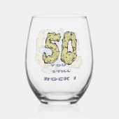 50周年記念ワイングラス ステムなしワイングラス (裏面)