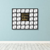 50周年記念写真コラージュ制作年 キャンバスプリント (インサイチュ (ウッドフロア))