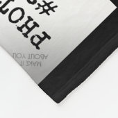 50周年記念写真コラージュ黒金ゴールド名 フリースブランケット (角)