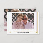 50周年記念写真ゴールデン結婚ズ サンキューカード (正面/裏面)