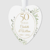 50周年記念写真ソフトウォーターカラー葉 オーナメント (正面)