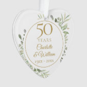 50周年記念写真ソフトウォーターカラー葉 オーナメント (正面)