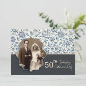 50周年記念写真招待状 招待状 (スタンド正面)