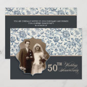 50周年記念写真招待状 招待状 (正面/裏面)
