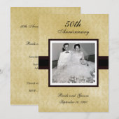 50周年記念写真招待状 招待状 (正面/裏面)
