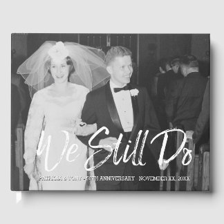 50周年記念写真結婚付き – 私たちはまだ行う ゲストブック