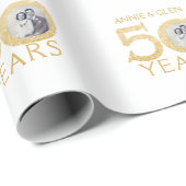 50周年記念写真結婚記念に残る ラッピングペーパー (ロールコーナー)