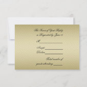 50周年記念写真結婚RSVPカード 出欠カード (裏面)